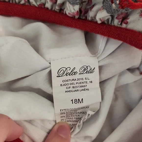 Dolce Petit Baby Dress with Matching Hat - Picture 7 of 7